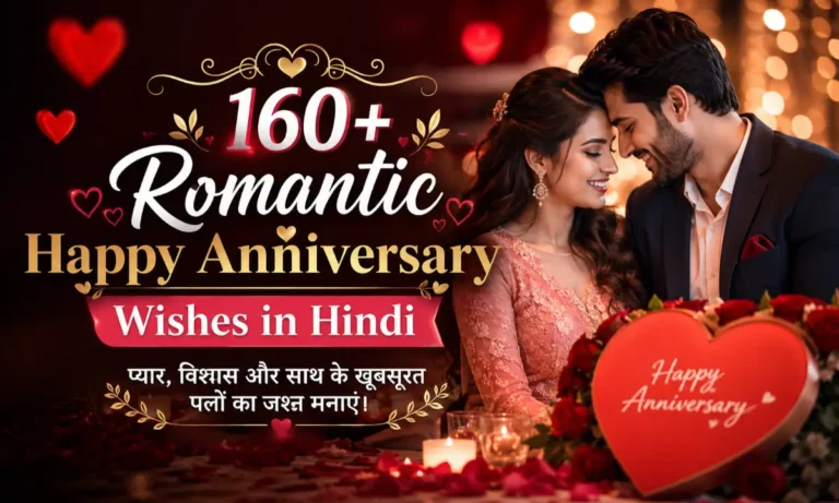 160+ Romantic Happy Anniversary Wishes in Hindi