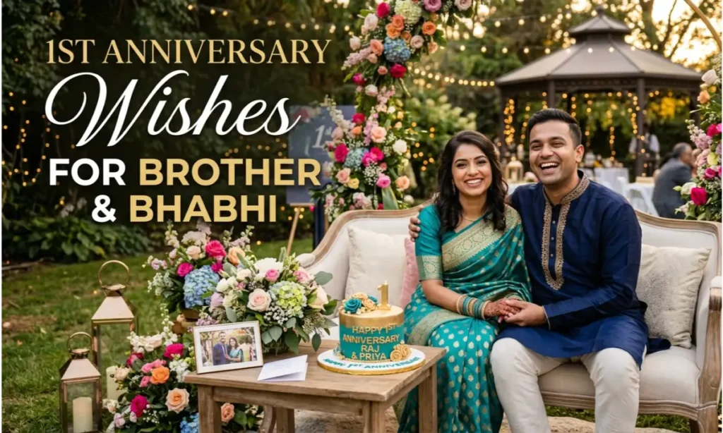 1st Anniversary Wishes For Brother And Bhabhi