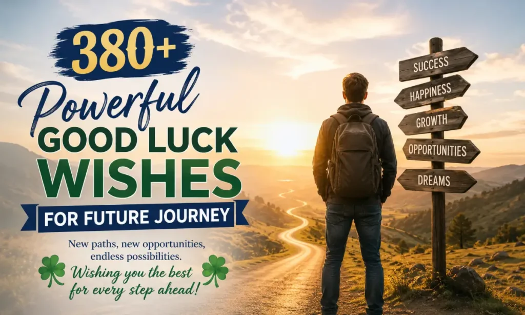 380+ Powerful Good Luck Wishes for Future Journey