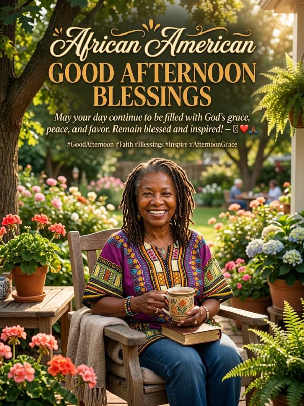 African American Good Afternoon Blessings