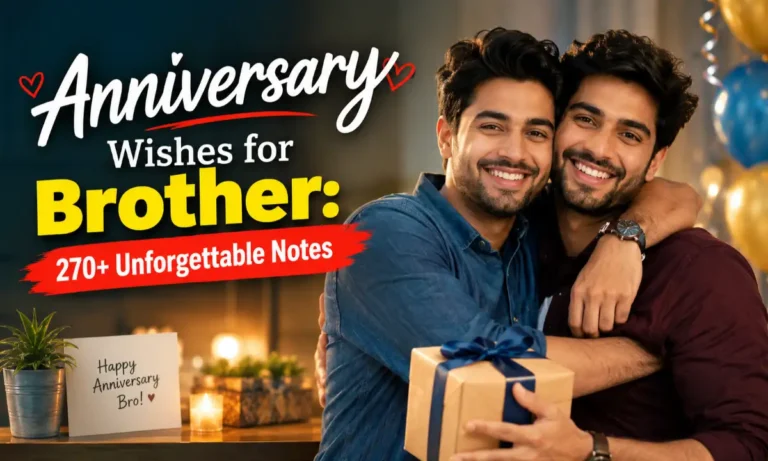 Anniversary Wishes for Brother 270+ Unforgettable Notes