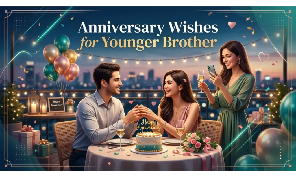Anniversary Wishes for Younger Brother