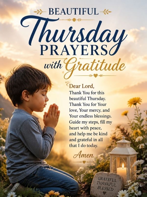 Beautiful Thursday Prayers with Gratitude