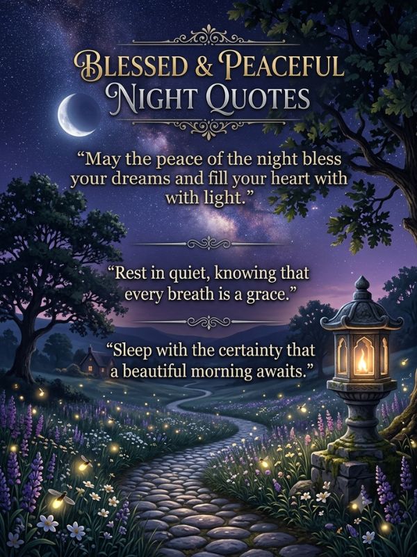 Blessed & Peaceful Night Quotes
