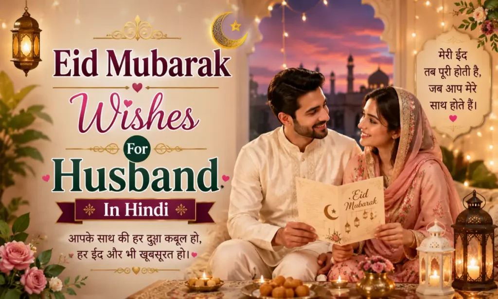 Eid Mubarak Wishes For Husband In Hindi