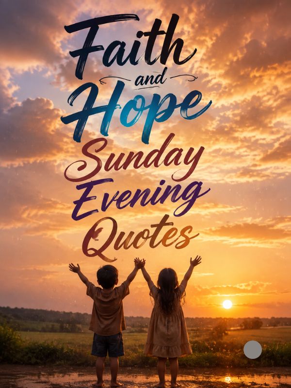 Faith and Hope Sunday Evening Quotes