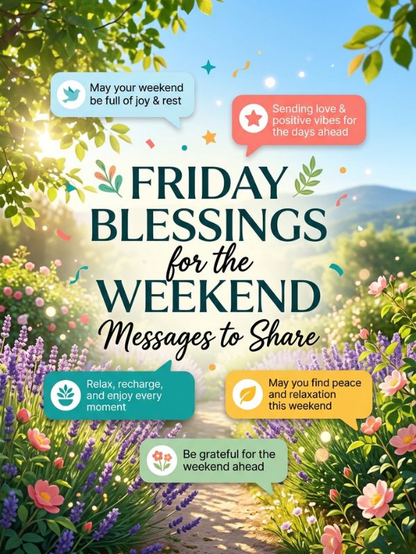 Friday Blessings For A Happy Weekend Gif