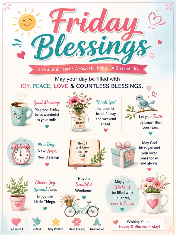 Friday Blessings Images, Pictures, and GIFs