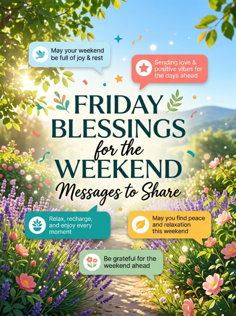 Friday Blessings for the Weekend, Messages to Share