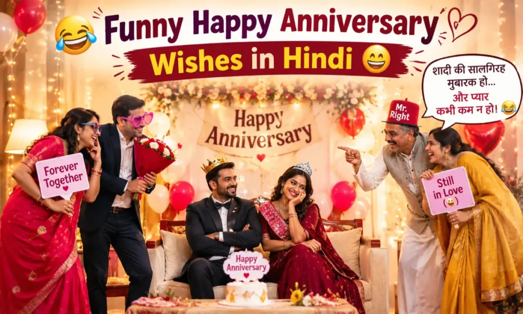 Funny Happy Anniversary Wishes in Hindi