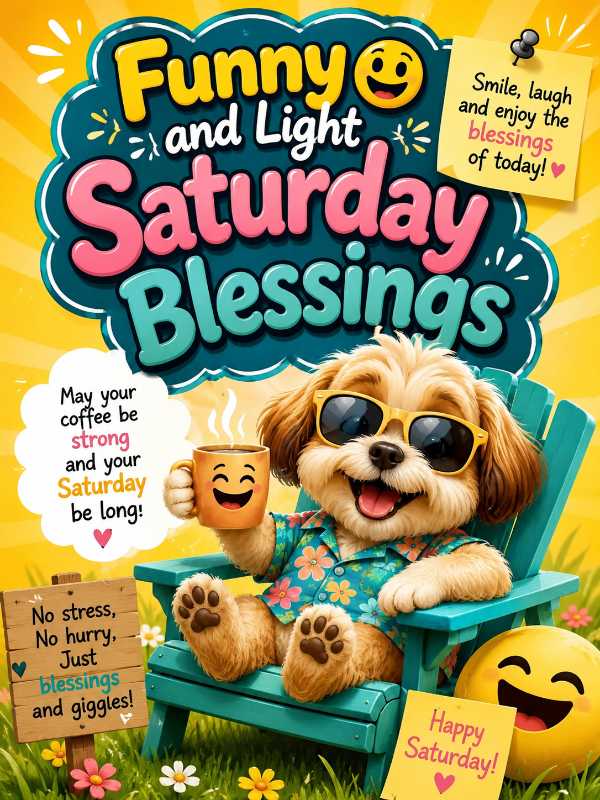Funny and Light Saturday Blessings