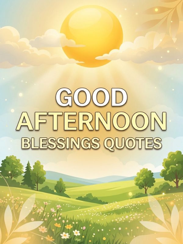 Good Afternoon Blessings Quotes