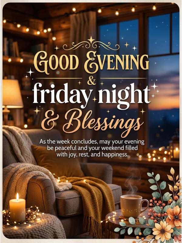 Good Evening & Friday Night Blessings