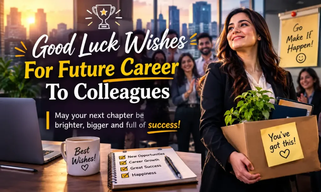 Good Luck Wishes For Future Career To Colleagues