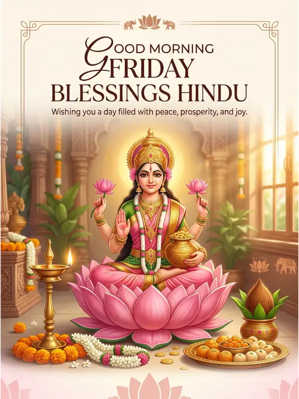 Good Morning Friday Blessings Hindu
