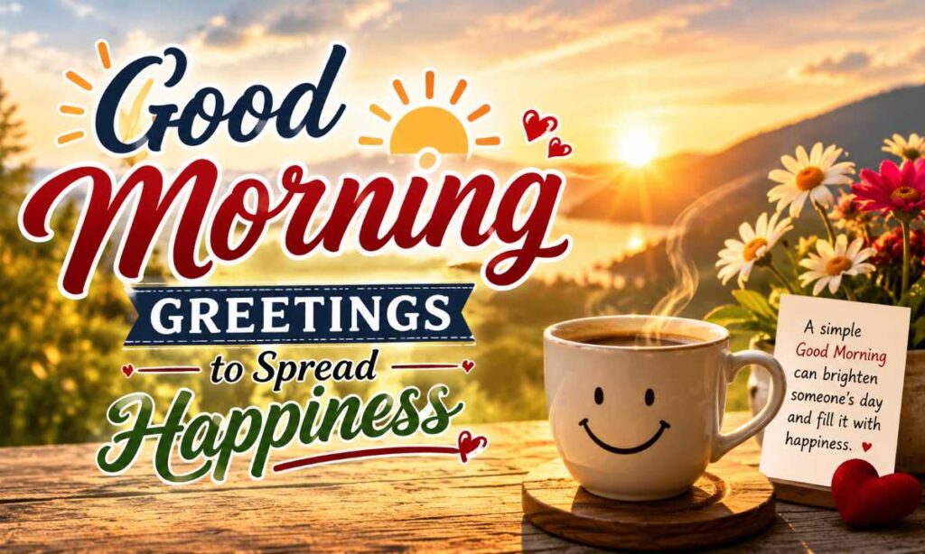 Good Morning Greetings to Spread Happiness