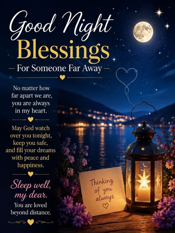 Good Night Blessings For Someone Far Away