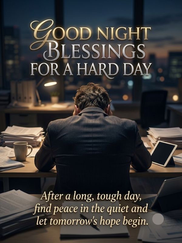 Good Night Blessings For a Hard Day