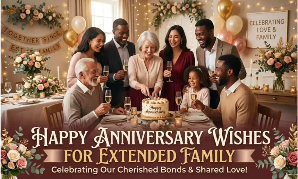 Happy Anniversary Wishes for Extended Family