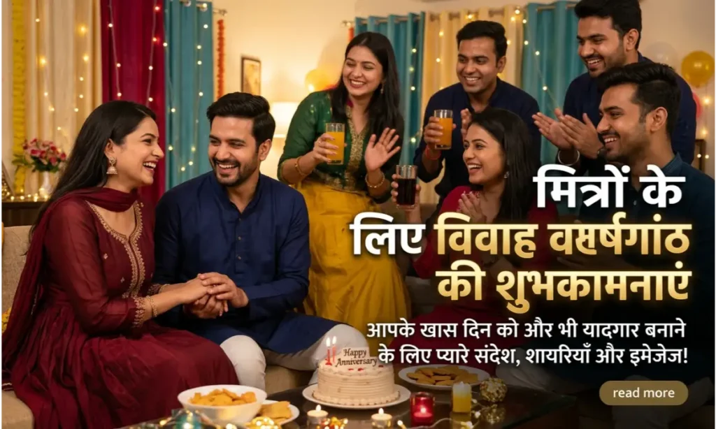 Happy Anniversary Wishes for Friends in Hindi