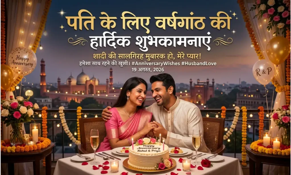 Happy Anniversary Wishes in Hindi for Husband