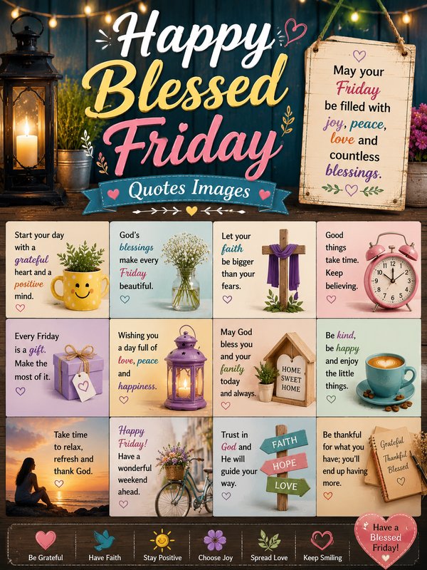 Happy Blessed Friday Quotes Images