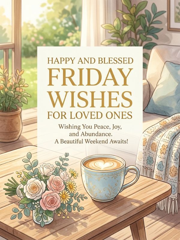 Happy and Blessed Friday Wishes for Loved Ones