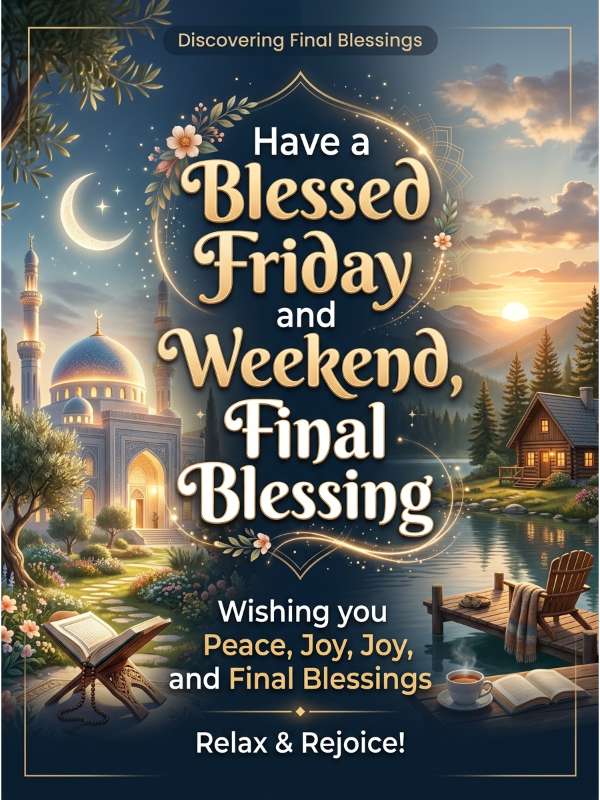 Have a Blessed Friday and Weekend, Final Blessing