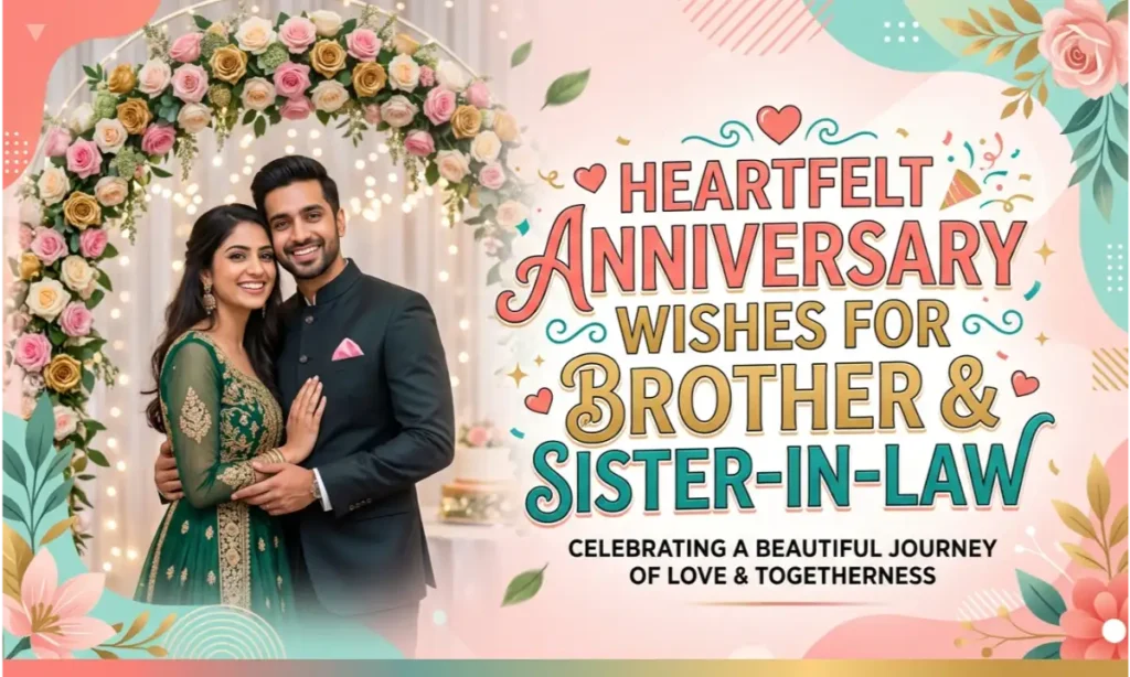 Heartfelt Anniversary Wishes for Brother and Sister-in-Law