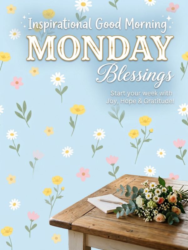 Inspirational Good Morning Monday Blessings