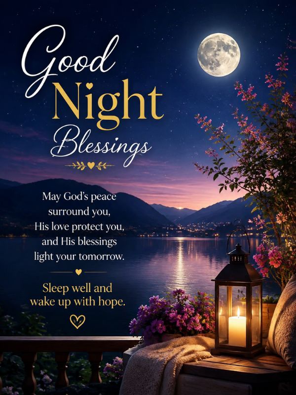 Inspirational Good Night Blessings