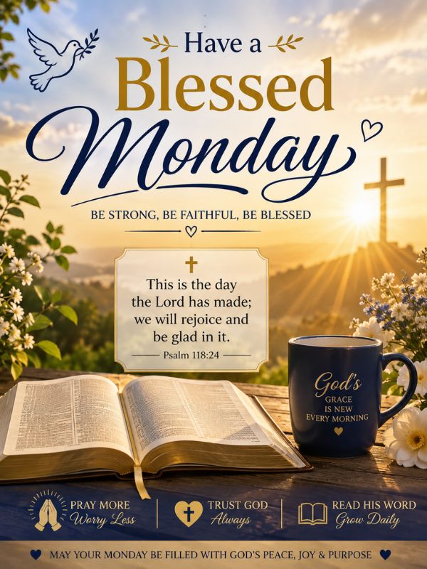 Inspirational Monday Blessings Images Bible Verse