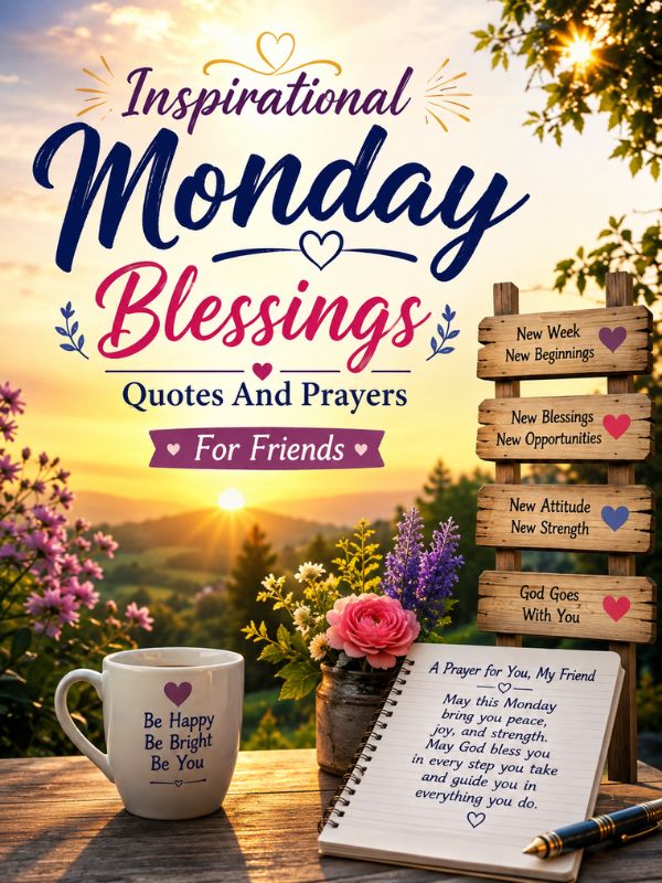 Inspirational Monday Blessings Quotes And Prayers For Friends