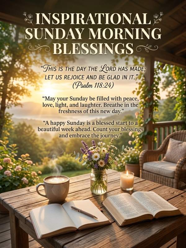 Inspirational Sunday Morning Blessings Images And Quotes