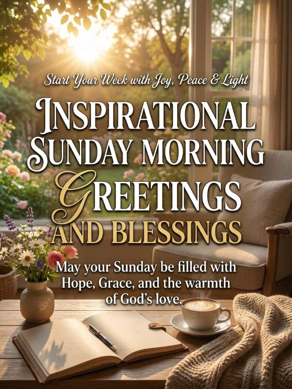 Inspirational Sunday Morning Greetings And Blessings