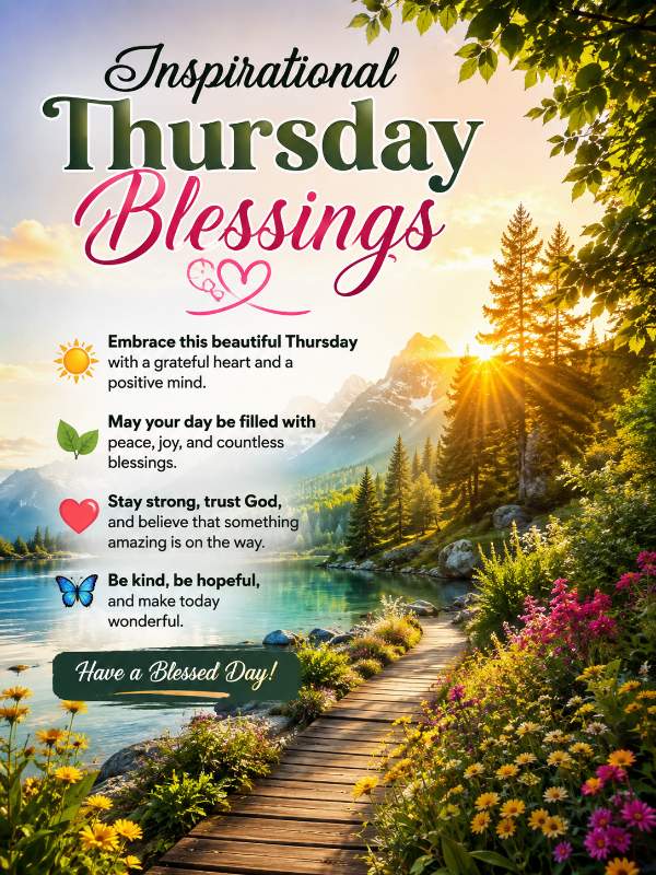 Inspirational Thursday Blessings