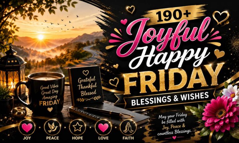 Joyful Happy Friday Blessings & Wishes