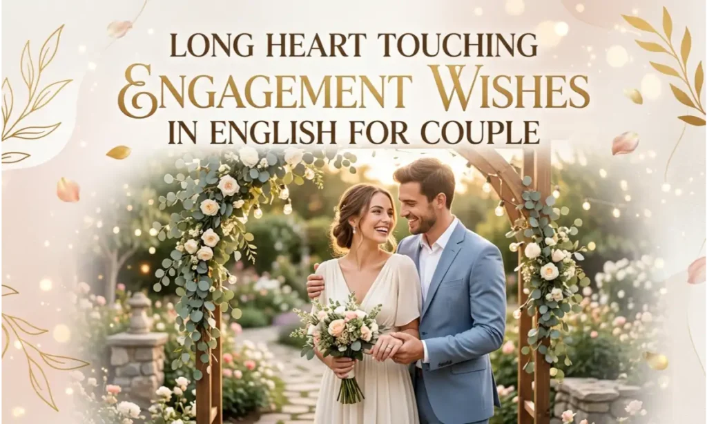 Long Heart Touching Engagement Wishes in English for Couple