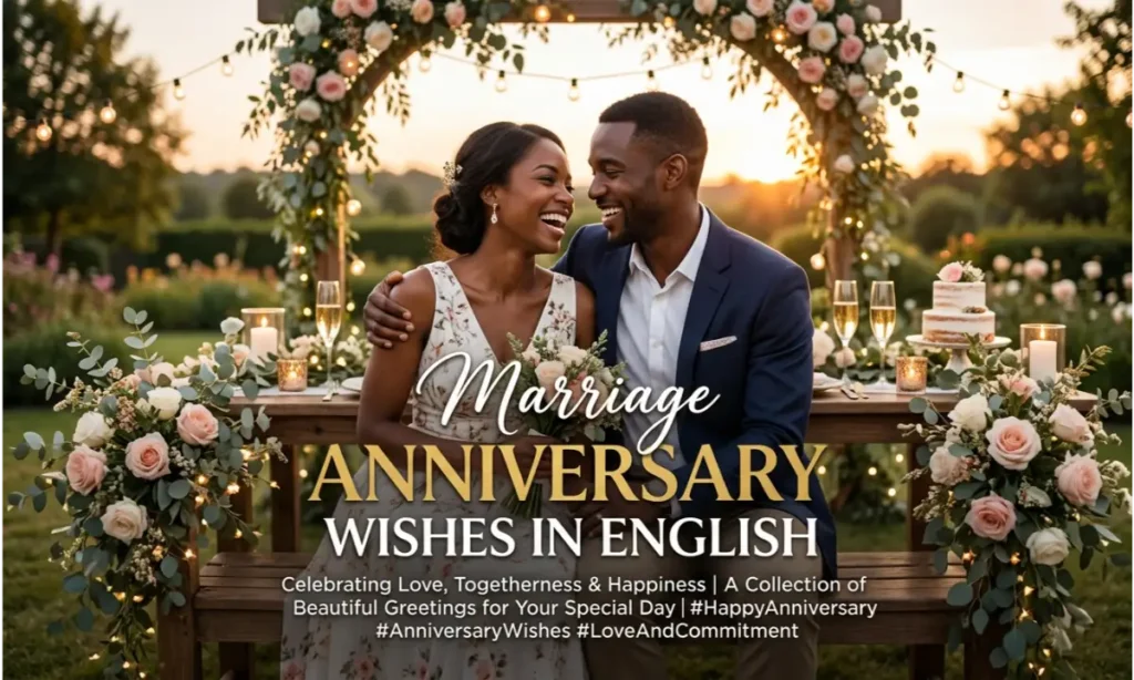 Marriage Anniversary Wishes In English