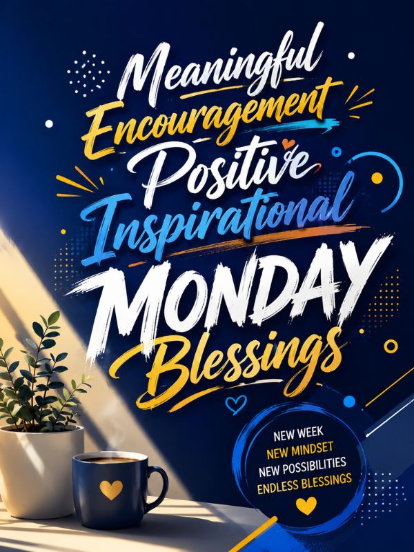 Meaningful Encouragement Positive Inspirational Monday Blessings