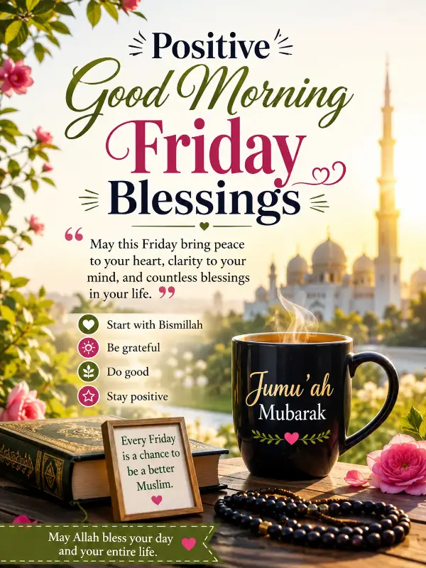Positive Good Morning Friday Blessings Quotes