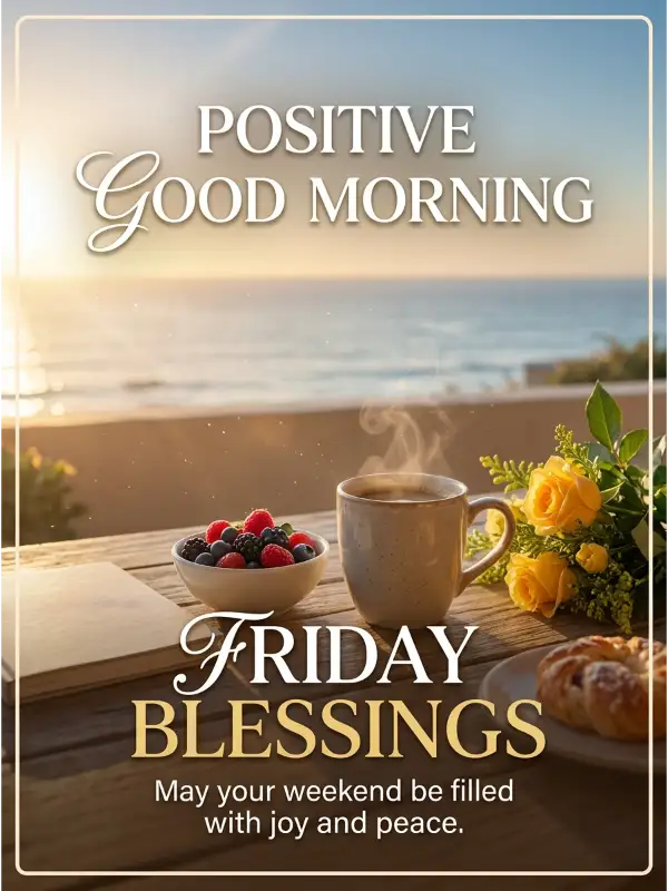 Positive Good Morning Friday Blessings