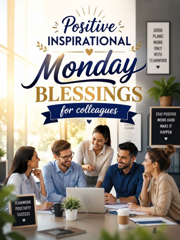 Positive Inspirational Monday Blessings For Colleagues