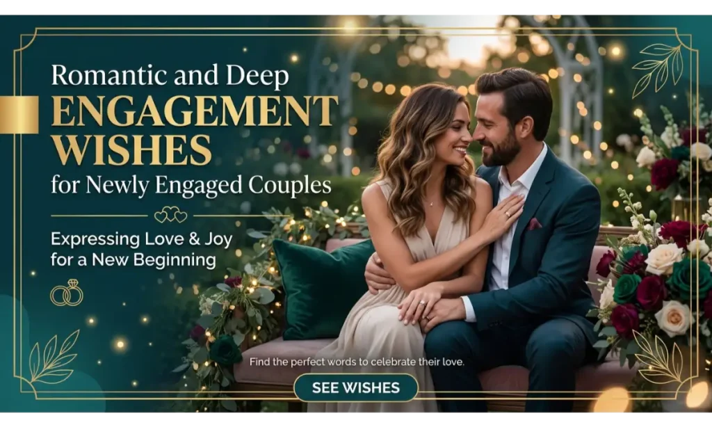Romantic and Deep Engagement Wishes for Newly Engaged Couples