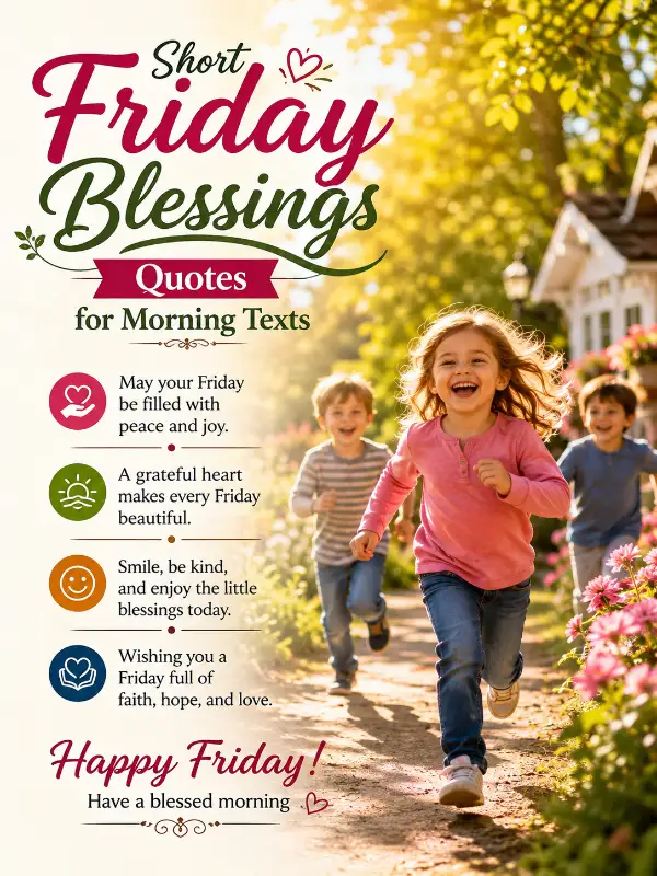 Short Friday Blessings Quotes for Morning Texts