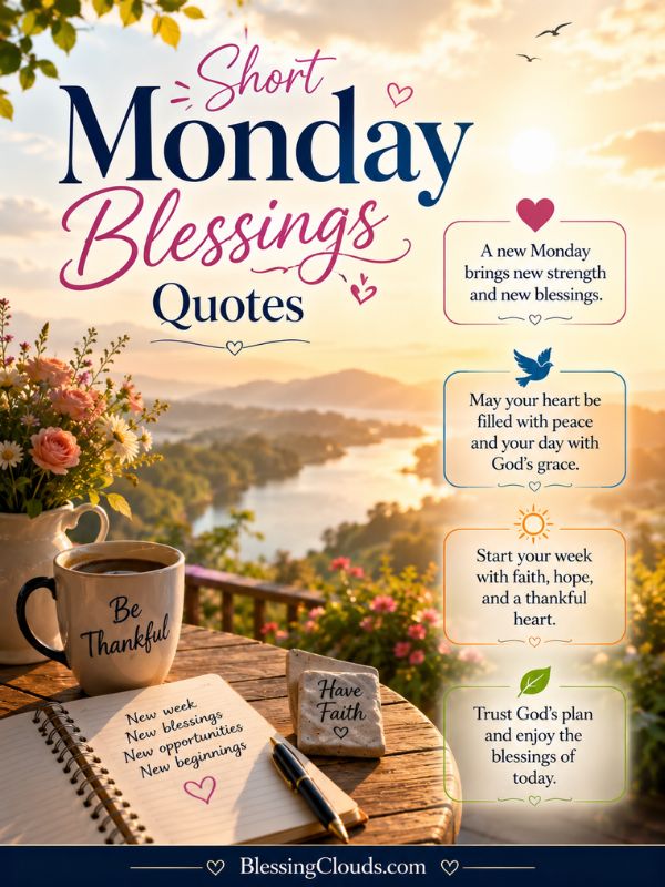 Inspirational Monday Blessings