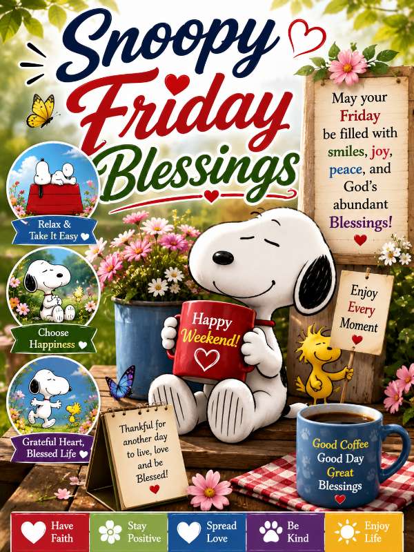 Snoopy Friday Blessings