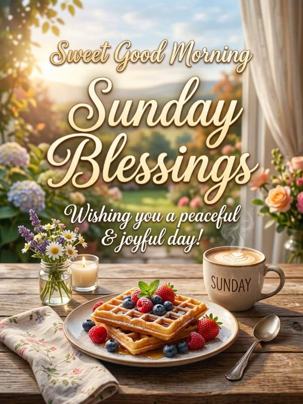Sweet Good Morning Sunday Blessings