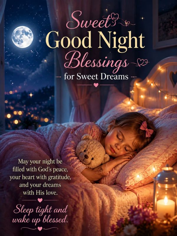 Sweet Good Night Blessings for Sweet Dreams