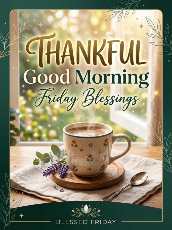 Thankful Good Morning Friday Blessings